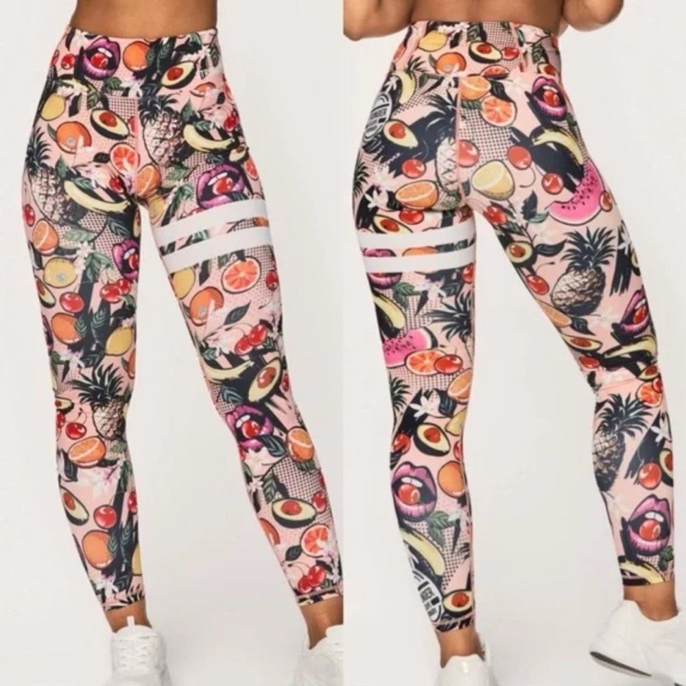 Stronger Fruit Print Leggings